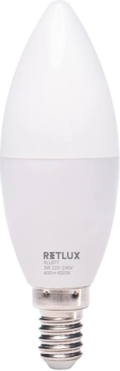 LED-lamp Retlux kaars E14 3 W daglichtwit