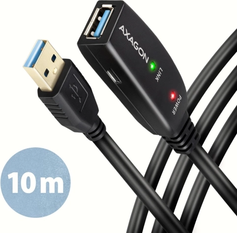 Axagon Actieve USB Verlengkabel Repeater 10m