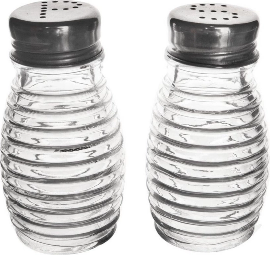 Hoogwaardig helder glas en metalen doppen