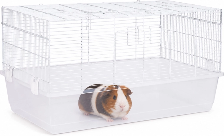Petsi kooi voor cavia’s en konijnen 80 cm met handgrepen wit