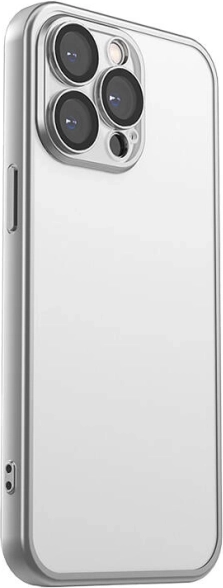 Mat matte beschermhoes Joyroom voor iPhone 15 Pro (grijs)