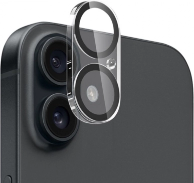 Crong Lens Shield beschermglas voor iPhone 16 en iPhone 16 Plus