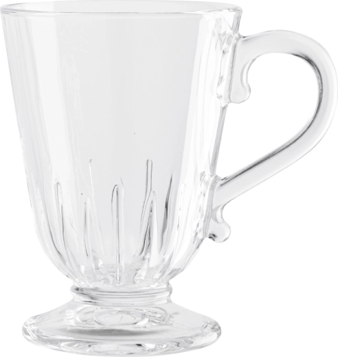 Altom Design Siena glazen beker op voet 320 ml met decor Promienie
