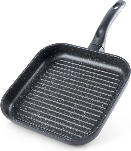 Grillpan van graniet, vierkant 26 × 26 cm GRANDE