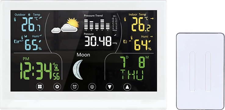 Solight weerstation met kleurendisplay, wit