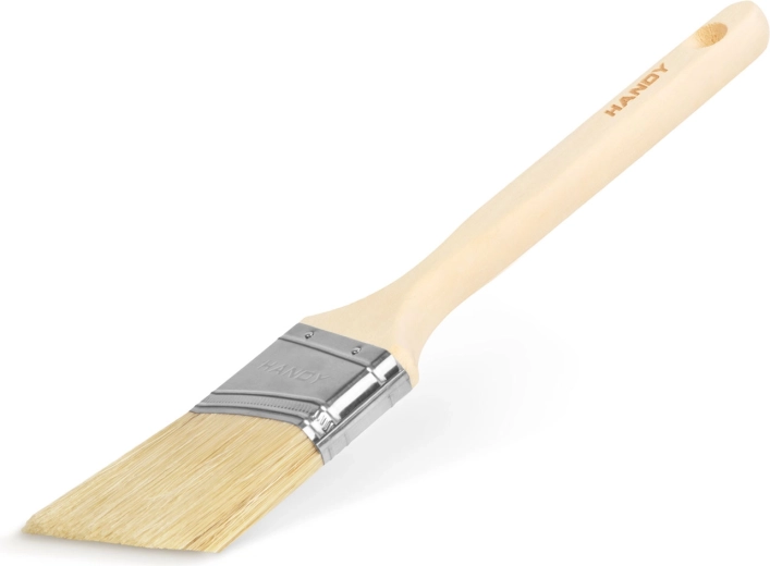 Platte verfkwast met houten handvat 50 mm
