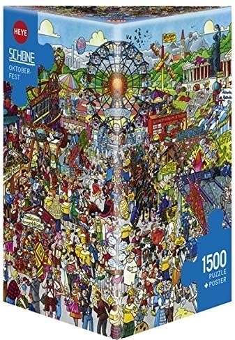 Puzzel 1500 stukjes Oktoberfest met poster