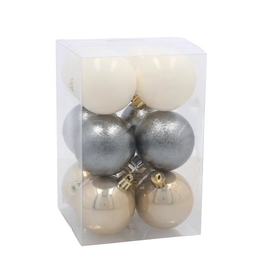 Harmonieuze palet van champagne, zilver en wit