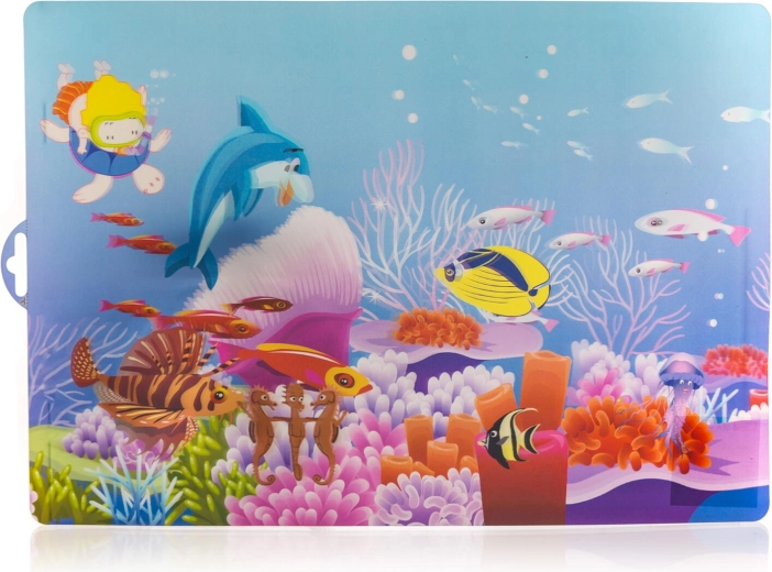 Kinder kunststof placemat Sea 43 × 29 cm