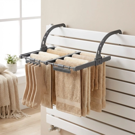 Eenvoudige gereedschapsloze montage op de radiator