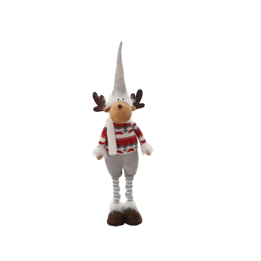 Zachte textiele figuur met opvallende winterdetails