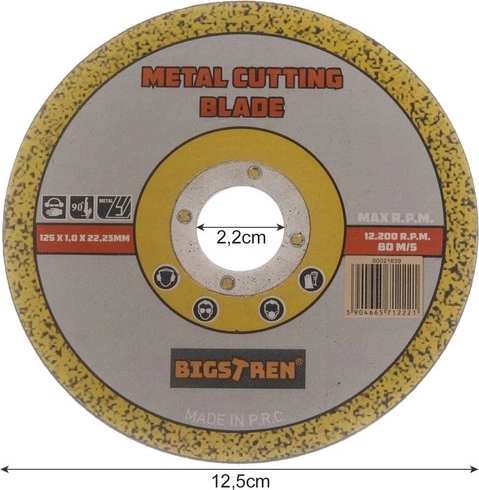 Standaard 125 mm voor haakse slijpers