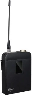 Twee bodypack-zenders met LCD