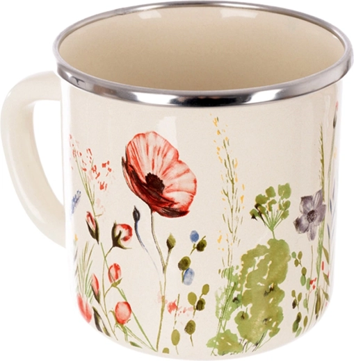 Duurzame emaille met roestvrijstalen rand