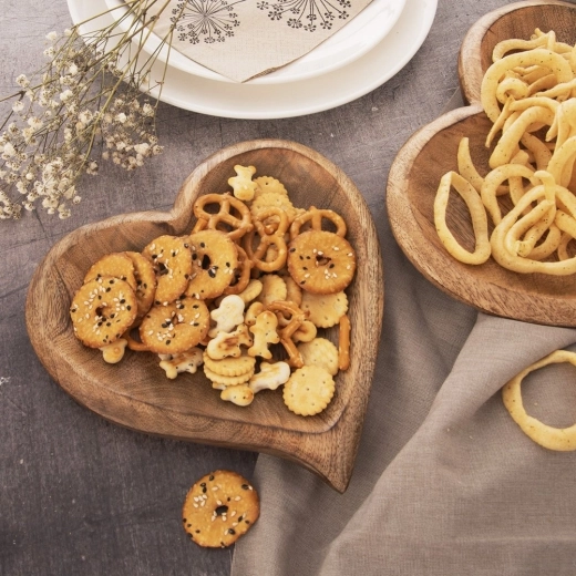 Effectvol serveren van snacks