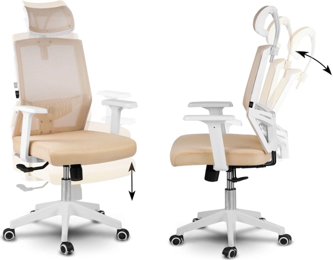 Schommelmechanisme met vergrendeling en traploze hoogteverstelling