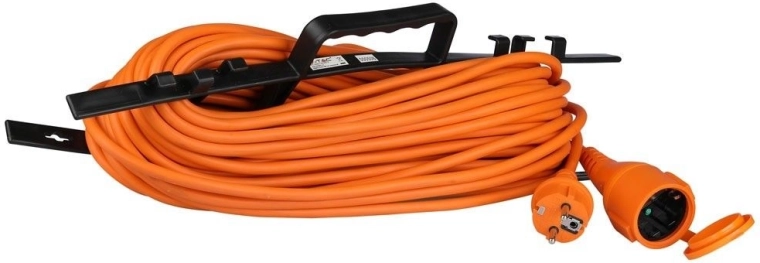 V-TAC verlengkabel voor buiten 30 m 16 A op haspel met afdekkap