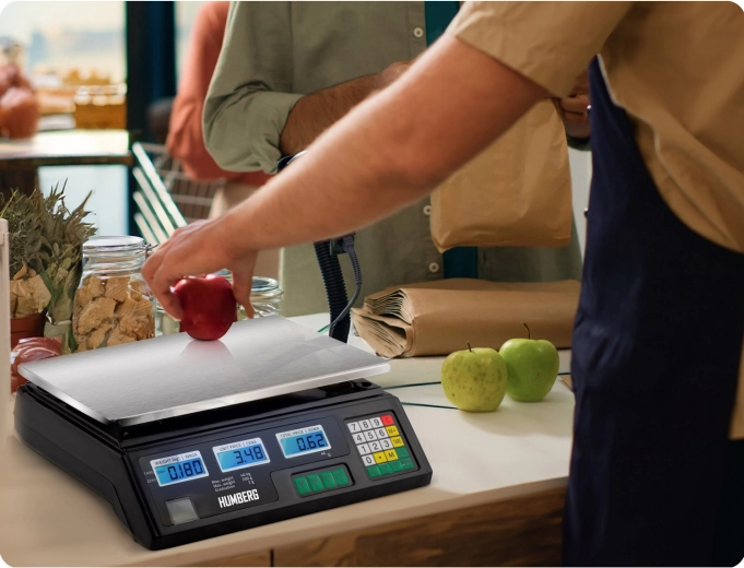 Dubbel display voor bediener en klant