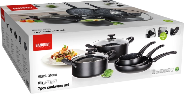 Volledig inductiebodem en snelle warmteverdeling