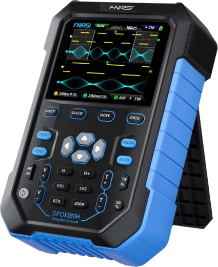 Fnirsi DPOX180H handheld digitale fosforoscilloscoop 2-in-1 met signaalgenerator