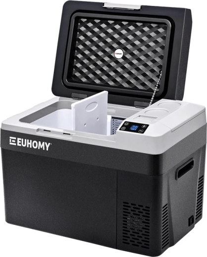 Euhomy draagbare compressor-autokoelbox 30 l zwart