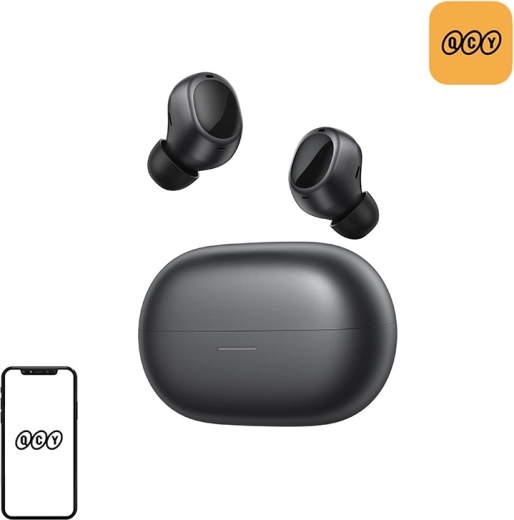 QCY MeloBuds A30 draadloze TWS-oordopjes met ANC (zwart)