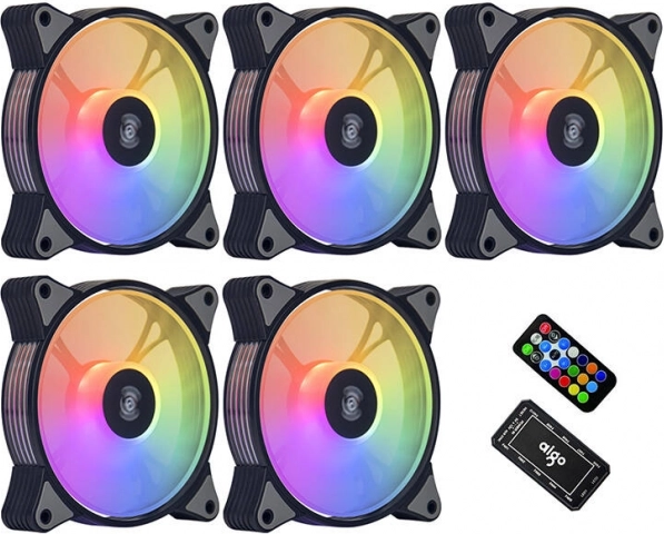 AIGO 120 mm ARGB ventilatorenset 5-in-1