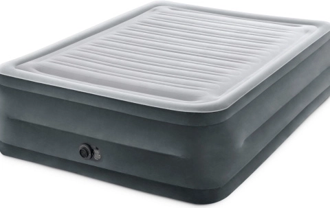Opblaasbaar tweepersoons luchtbed met automatische pomp INTEX 203 × 152 × 56 cm