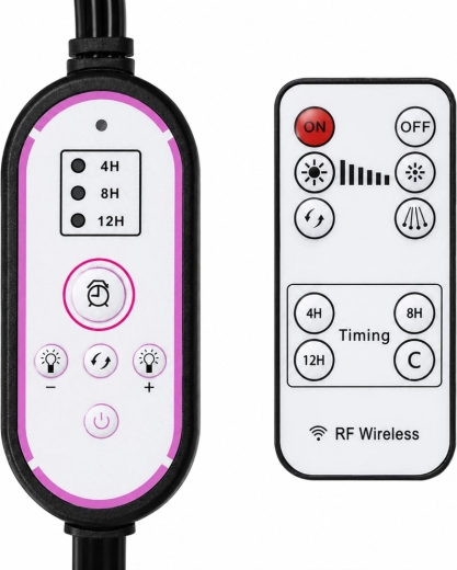 Comfortabele bediening: afstandsbediening, bedrade controller en timer