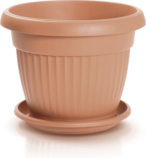 Terracotta look die past bij klassieke bloempotten