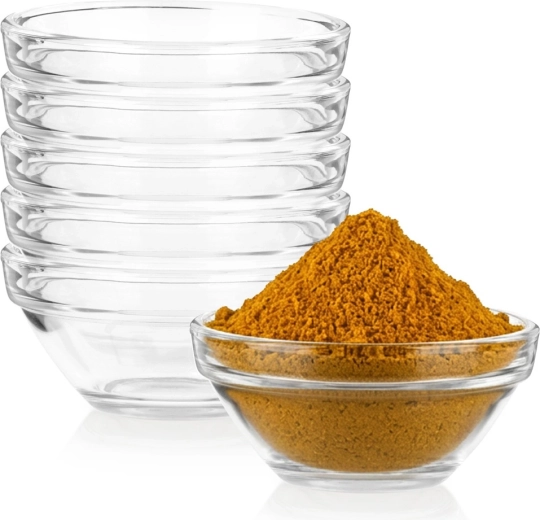 Vilde glazen dipbakjes 80 ml, 6 stuks, 7,5 cm