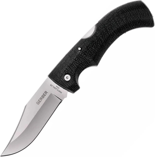 Gerber gator clip point inklapbaar zakmes 9,5 cm met etui