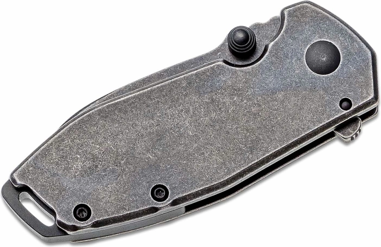 Duurzaam 8Cr14MoV-lemmet met Black Stonewash afwerking