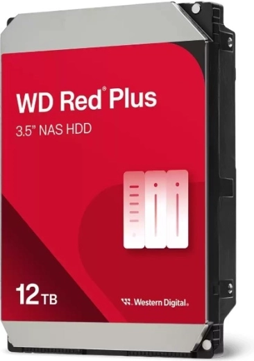 Western Digital WD Red Plus 12 TB 3,5" HDD voor NAS