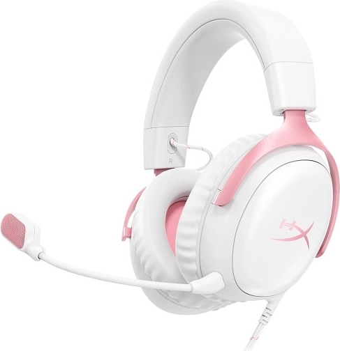 Gaming-headset HyperX Cloud III wit/roze