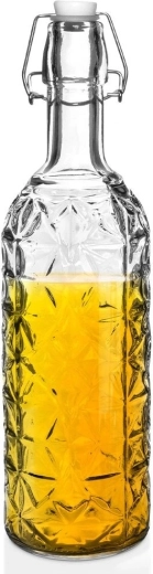 Glazen fles met clip 750 ml