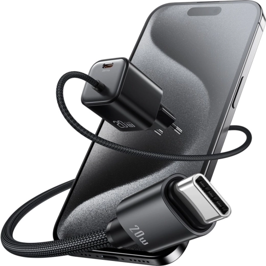 Geïntegreerde gevlochten USB‑C-kabel voor dagelijks gebruik