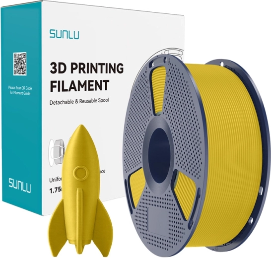 Sunlu PLA-filament voor high-speed printen, geel