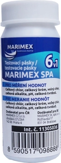 Marimex Spa teststrips voor whirlpool en zwembad 6-in-1 (50 stuks)