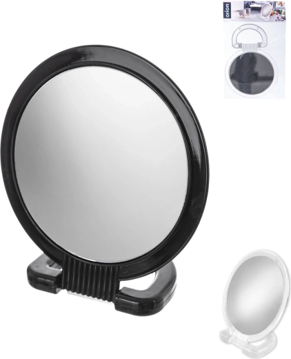 Dubbelzijdige cosmetische spiegel Duo 15 cm met standaard, mix