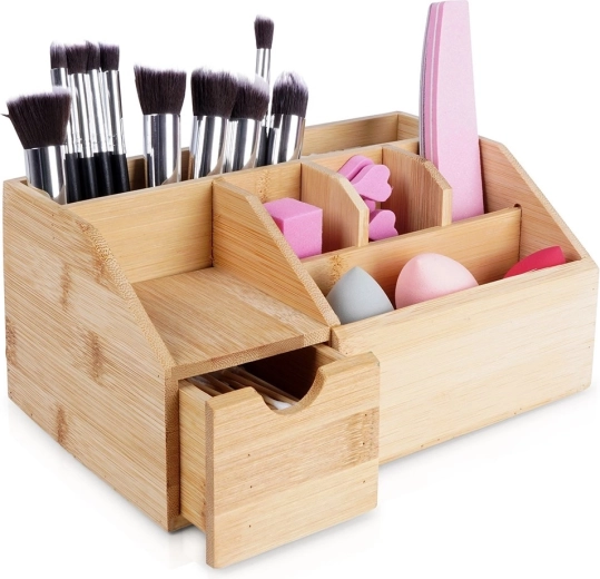 Bamboe cosmetica-organizer Eleganza