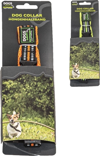 Neonhalsband voor hond 35–45 cm (2 kleuren)