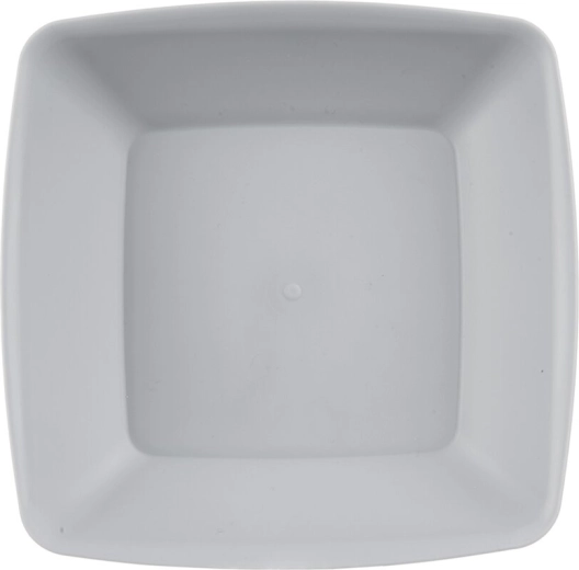Diep kunststof bord Sandy grijs 17,5 × 17,5 cm