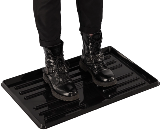 Afdruipmat voor schoenen 40 × 60 cm zwart