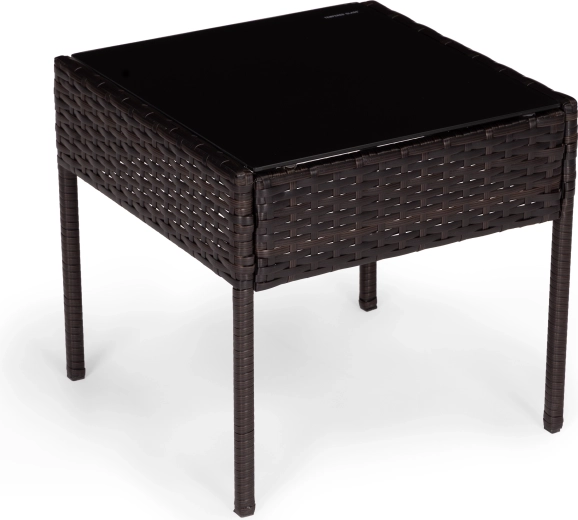 Tafel met gehard glas