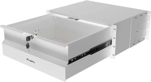 Lanberg afsluitbare lade voor 19" rack 4U 360 mm grijs