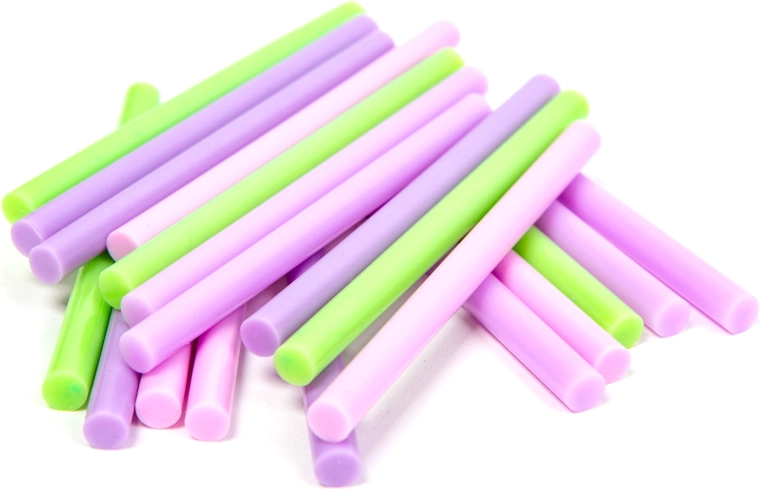 Smeltlijmsticks voor lijmpistool, 7 × 100 mm, macaronkleuren, 20 stuks