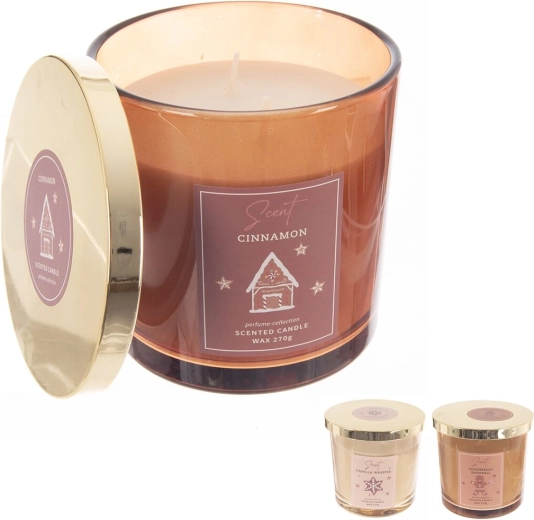 Geurkaars in glas met kerstgeur 270 g