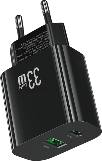 Twee poorten: USB-C + USB-A