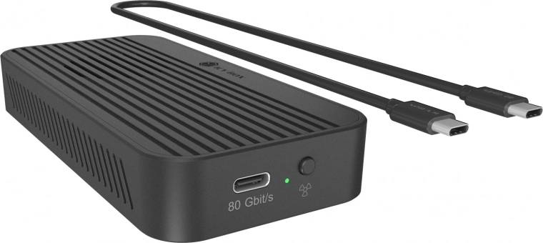 ICY BOX externe behuizing voor M.2 NVMe SSD Thunderbolt 5 80 Gb/s